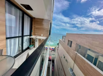 Apartamento mobiliado com linda vista mar da Barra