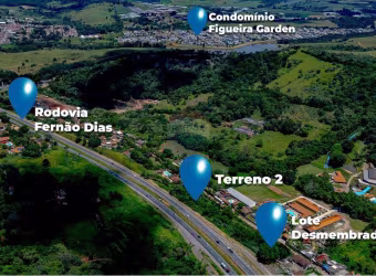 Terreno Em Atibaia/SP com 790m² no bairro do tanque, divisa com a Fernão Dias.