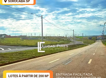 Terrenos em Sorocaba parcelado até 180 meses - pronto para construir