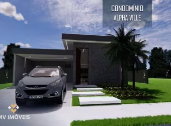 Casa em condomínio de luxo, com 3 dormitórios à venda, 165 m² por R$ 860.000