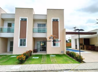 Casa Duplex em Condomínio Fechado com 3 Quartos (2 Suítes) + Wc Social, 97 m² por A PARTIR DE R$ 417.515,16 - Eusébio - Eusébio/CE.