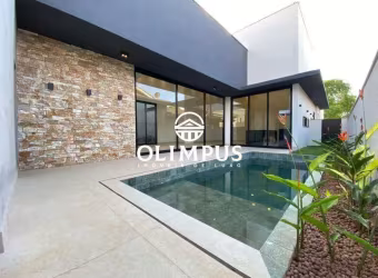 Casa térrea no condomínio Gávea Paradiso, Zona Sul de Uberlândia em ótima localização e bairro