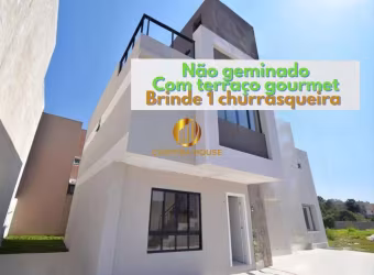 Sobrado não geminado 3 quartos, 1 suíte e terraço gourmet condomínio