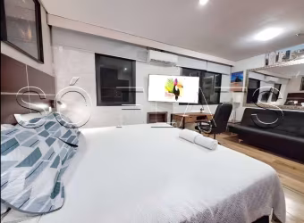 Flat Transamérica Nações Unidas disponível para venda com 28m², 01 dormitório e 01 vaga de garagem