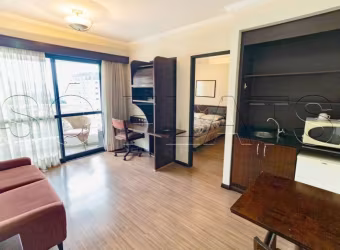 Flat disponível para locação no The Palace com 1 dormitório e 1 vaga de garagem em Moema