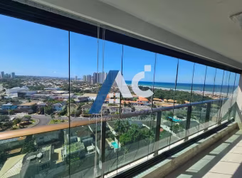 Apartamento Alto Padrão com 3 suítes, varanda gourmet, vista mar no Biarritz em Patamares
