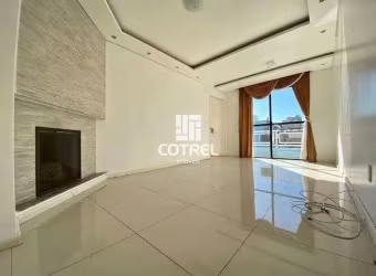 Apartamento para locação e venda com 2 dormitórios, sala com lareira, churrasque