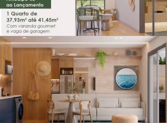 Apartamento de sala e 1 quarto com 1 vaga em Camboinhas
