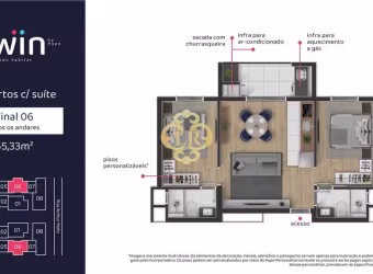Twin Urban Habitat - Apartamento à venda no bairro Portão - Curitiba/PR