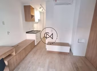 Studio novo com armários, decorado - 28m2 para Locação ou Venda na Perdizes, SP