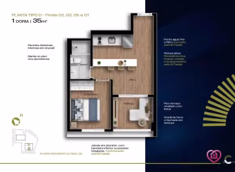 Kitnet / Stúdio à venda na Avenida Senador Casemiro Da Rocha, 001, Mirandópolis, São Paulo, 35 m2 por R$ 487.819