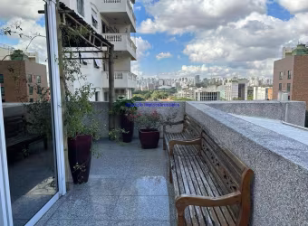 Conjunto Comercial 383m², 01 copa, 06 banheiros e 12 vagas na garagem.  Condomínio com recepção e segurança.  Excelente localização