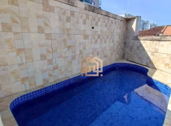 Cobertura com 144m², 3 Dorms (2 suítes), Piscina e Churrasqueira, para Venda ou Locação a 350m da Praia da Enseada, Bertioga.