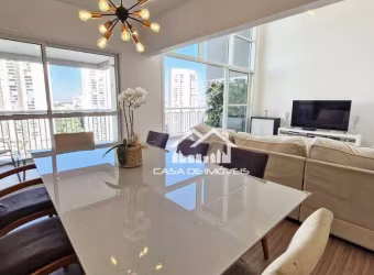 Vende apartamento com pé direito duplo, 170m², 3 suítes e 4 vagas, no Duo Morumbi.