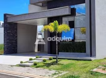 Casa no Condomínio Reserva Ecoville, com 3 quartos  (1 suite), em Ponta Grossa