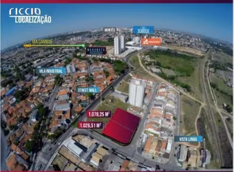 Terreno de 1.078 m2 no Vila Industrial/Vista Linda em São José dos Campos