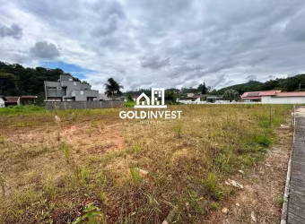 Terreno plano e documentado no bairro Guabiruba Sul