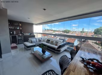 Apartamento de Luxo no Centro de Mogi das Cruzes - 3 quartos, 3 suítes, 2 salas, 5 banheiros, 3 vagas - 170m²