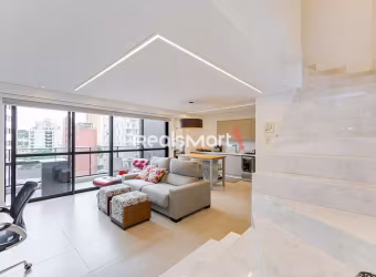 Apartamento duplex mobiliado no Batel – 2 suítes e sacada gourmet!