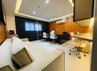 SALA MOBILIADA NO EMPRESARIAL HUMBERTO LOBO, SERRARIA, PRONTA PARA USO.