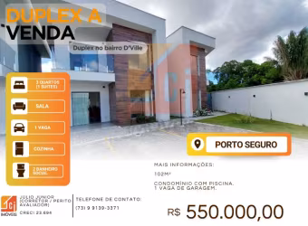 Duplex no bairro D’Ville, Porto Seguro/BA