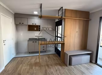 Apartamento Novo, 1 Locação no Belenzinho, de 43m², semimobiliado, 2 dormitórios, com sacada, prédi