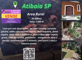Chácara para Venda em Atibaia, Ribeirão dos Porcos