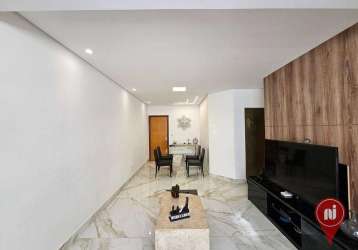 Apartamento com 3 quartos semimobiliado à venda, 95 m² por r$ 730.000 - coração eucarístico - belo horizonte/mg