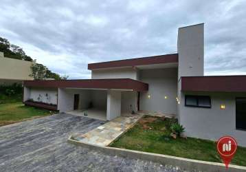 Casa com 3 dormitórios à venda, 300 m² por r$ 2.650.000 - condomínio veredas reserva - nova lima/mg