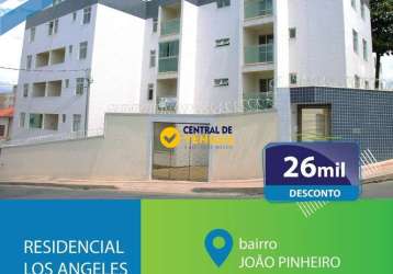 Apartamento com 2 quartos à venda na frei luiz de souza, 135, joão pinheiro, belo horizonte por r$ 376.000