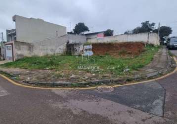 Terreno comercial à venda na rua flamingos, 591, gralha azul, fazenda rio grande por r$ 190.000