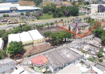 Terreno, 1500 m² - venda por r$ 17.000.000,00 ou aluguel por r$ 150.000,00/mês - jardim fátima - guarulhos/sp