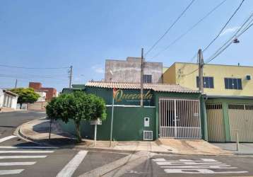 Casa térrea de esquina, á venda, 2 dormitórios, bairro jardim monte verde, indaiatuba.