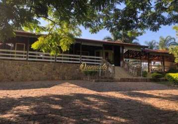 Chácara para locação, 3 suítes, piscina, - condomínio terras de itaici, indaiatuba.