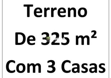 Terreno com 3 casas jardim maria rosa