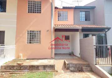 Casa com 3 dormitórios para alugar, 65 m² por r$ 1.048,00/mês - jardim morumbi - londrina/pr