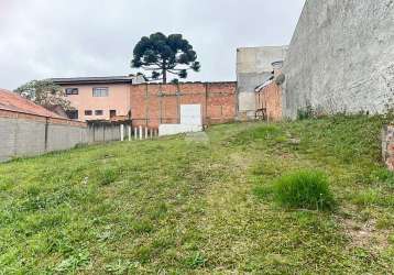 Terreno à venda na rua antônio marchiorato, 126, cachoeira, curitiba por r$ 350.000