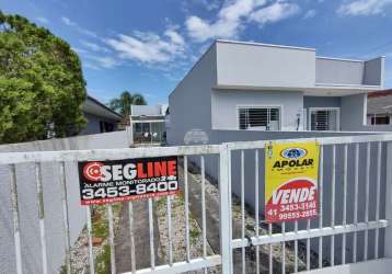 Casa com 2 quartos à venda na rua caetés & r. orestes beltrami, 228, monções, pontal do paraná, 49 m2 por r$ 250.000