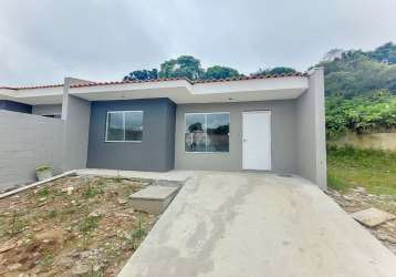 Casa com 3 quartos à venda na rua guaratuba, 1075, jardim guilhermina, colombo, 52 m2 por r$ 287.500