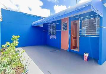 Casa em condomínio fechado com 3 quartos à venda na rua campo do tenente, 641, guaraituba, colombo, 50 m2 por r$ 319.000