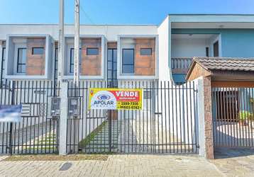 Casa em condomínio fechado com 3 quartos à venda na rua campina grande do sul, 231, sítio cercado, curitiba, 96 m2 por r$ 495.000