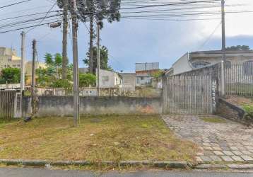 Terreno à venda na rua josé pereira de araújo, 1112, capão raso, curitiba, 552 m2 por r$ 650.000