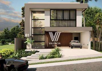 Casa térrea green village | 4 suítes | 2 vagas | 307 m² priv | santa felicidade - curitiba/pr