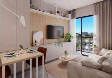 Apartamento à venda, 34 m² por r$ 443.890,76 - alto da glória - curitiba/pr