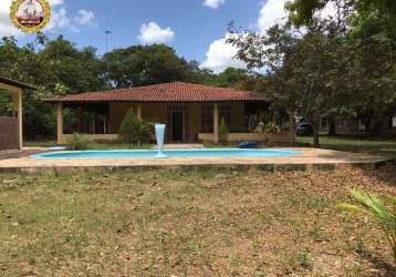 Chácara à venda em cruzeiro de santa bárbara - casa com 3 quartos - piscina