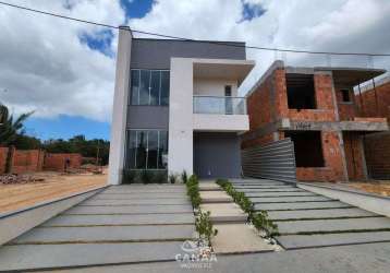 Casas duplex à vendas no araçagy - cond. fernando de noronha - 3 quartos