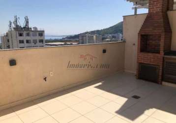 Cobertura com 4 quartos à venda na rua visconde de itaboraí, 331, centro, niterói, 146 m2 por r$ 920.000