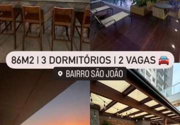 Apartamento para venda em itajaí, são joão, 3 dormitórios, 1 suíte, 2 banheiros, 2 vagas