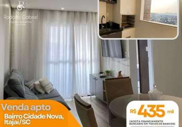 Apartamento para venda em itajaí, bairro cidade nova, 2 dormitórios, 1 banheiro, 1 vaga