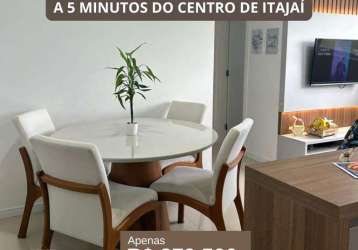 Apartamento para venda em itajaí, carvalho, 2 dormitórios, 1 banheiro, 1 vaga